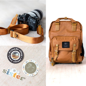 Backpack + Strap + Stickers Bundle