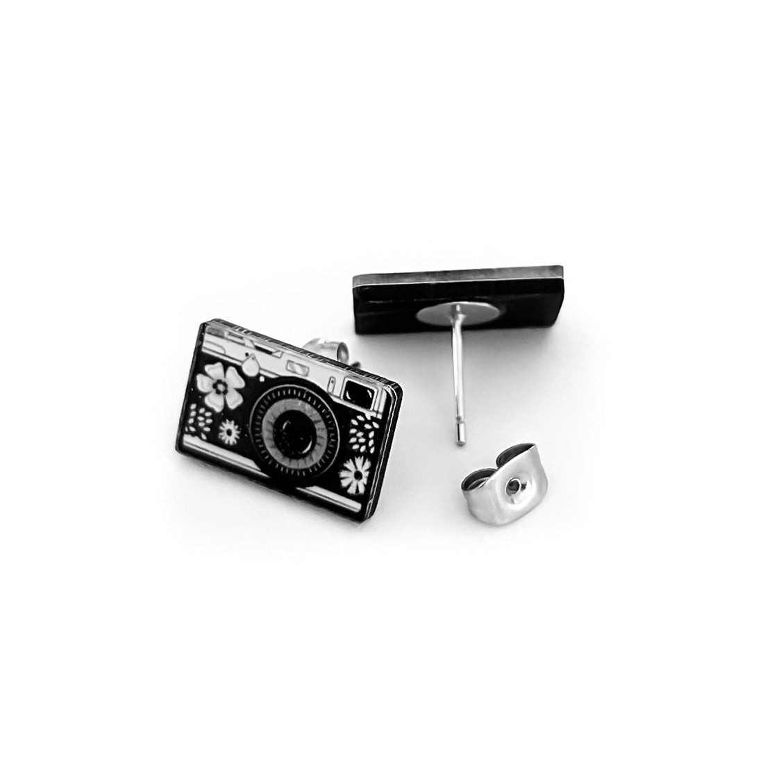 Camera Stud Earrings